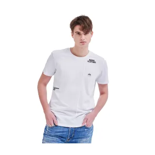 【Lee 官方旗艦】男裝 短袖T恤 / 造型拼接 經典白 標準版型(LL210136K14)