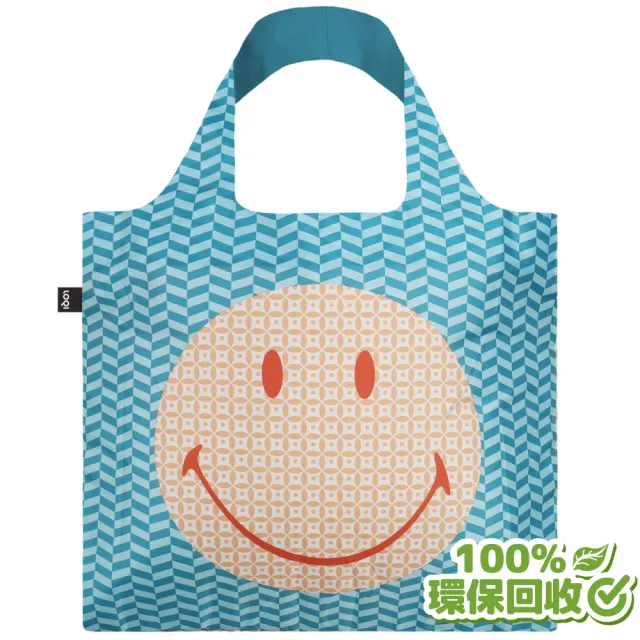 【murmur】笑臉Smiley幾何-無扣帶、無暗袋(購物袋.環保袋.收納.春捲包)