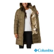 【Columbia 哥倫比亞 官方旗艦】女款-金鋁點極暖600羽絨長版外套-橄欖綠(UWR51090OL  / 金鋁點極暖 .羽絨)