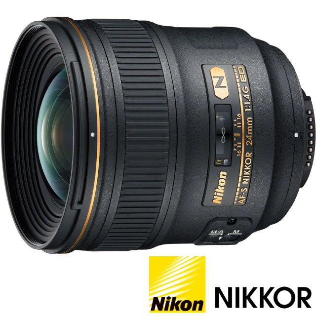 【Nikon 尼康】AF-S NIKKOR 24mm F1.4G ED(公司貨 廣角大光圈定焦鏡頭)