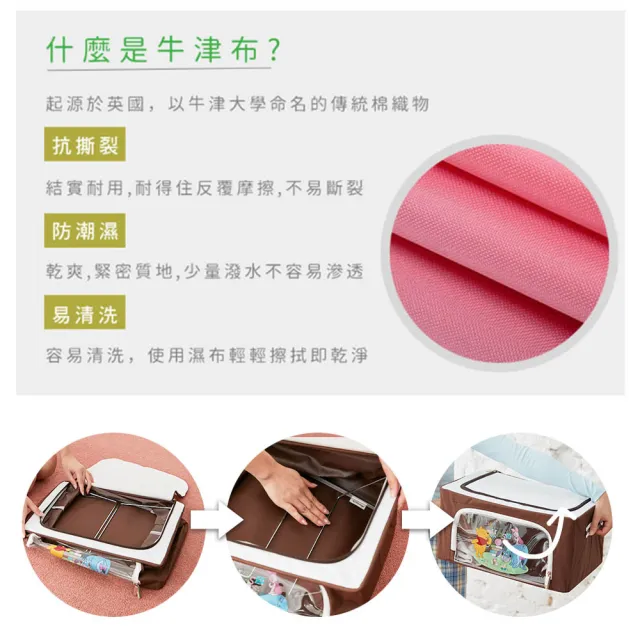 【收納王妃】三麗鷗 66L牛津布收納箱 置物箱 凱蒂貓/雙子星/布丁狗/美樂蒂/酷洛米/大耳狗(33x40x50cm)
