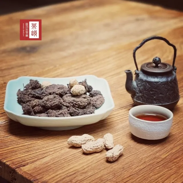 【茶韻】普洱茶1993年勐海茶區老茶頭塊200g/袋無農藥殘留茶葉禮盒(熟茶/清甜解膩好夥伴 附小麻袋*1)(中秋禮