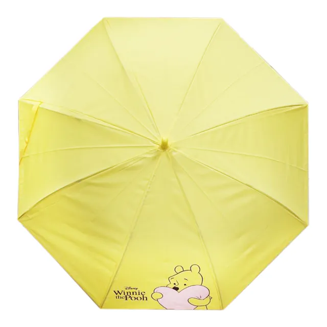 【Disney 迪士尼】小熊維尼60公分輕量級雨傘(自動傘 直立傘 POOH)