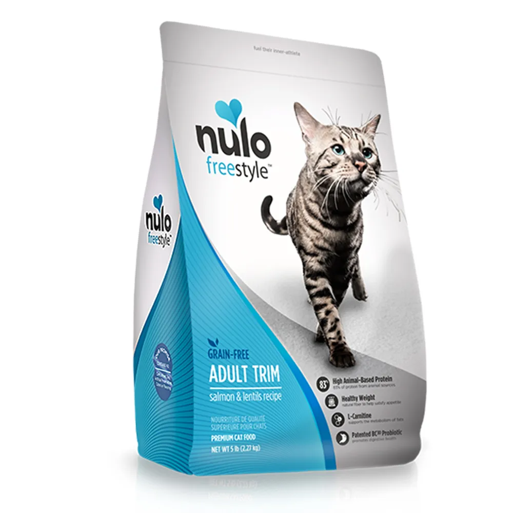 【NULO 紐樂芙】無穀高肉量纖體貓-智利鮭魚+左旋肉鹼/12LB(成貓飼料、全齡貓飼料、高含肉量、體重控制)