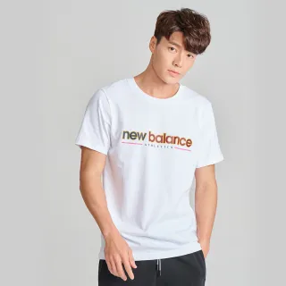 【NEW BALANCE】NB 短袖上衣_男裝_白色_AMT13500WT(亞版 版型正常)