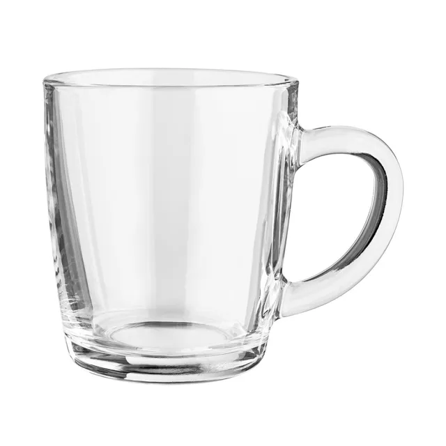 【Vega】晶透玻璃馬克杯 340ml(水杯 茶杯 咖啡杯)