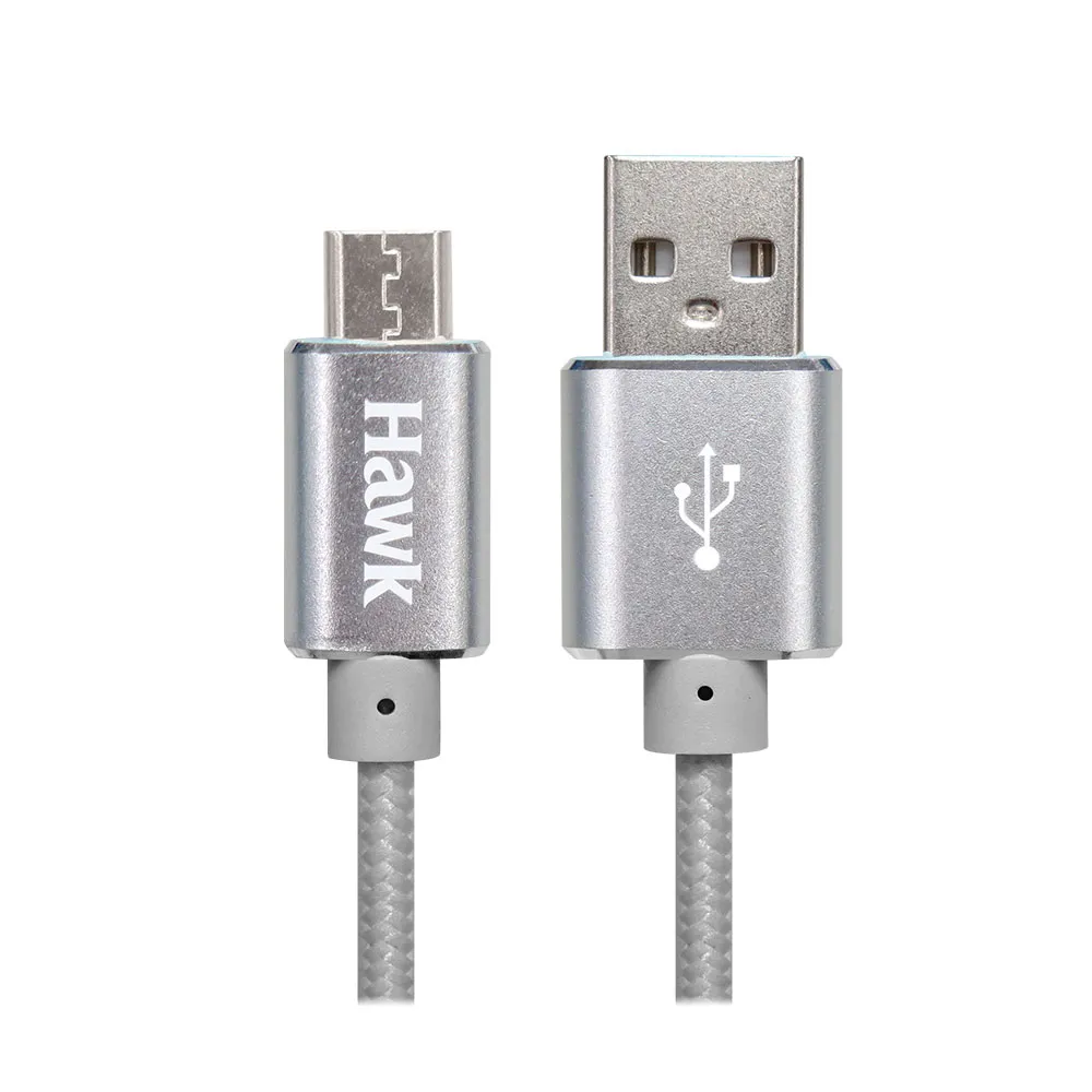 【Hawk 浩客】Hawk經典款Micro USB鋁合金充電線1.5M-兩色(04-HAM238)