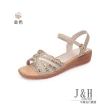 【J&H collection】夏季新款防滑低跟涼鞋(現+預  金色 / 黑色)