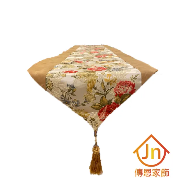 【J&N】香妮仿絲檯布38*178●金色(1入)