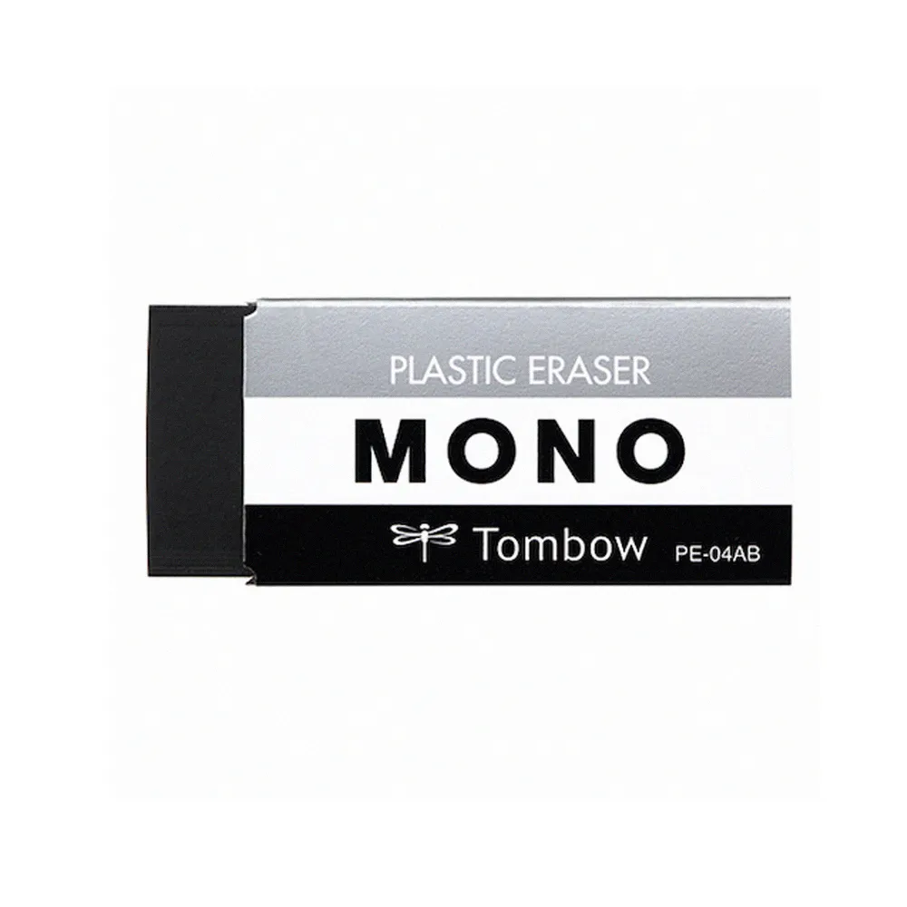 【TOMBOW】MONO PE-04AB 極黑橡皮擦 大(5入1包)