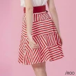 【iROO】條紋魚尾及膝裙