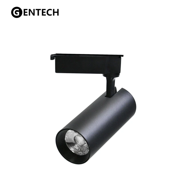 【GENTECH】LED軌道燈 15W COB高亮度 黑殼(可調整方向及投射角度)