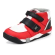 【MOONSTAR 月星】童鞋地表最強護足穩步機能鞋(紅黑)