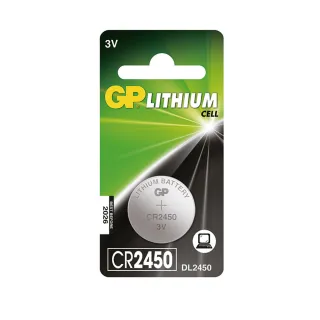 【超霸】GP超霸鈕型鋰電池 CR2450 1入 電池專家(GP原廠販售)