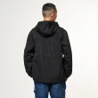 【JEEP】男裝 簡約品牌LOGO連帽刷毛外套(黑色)