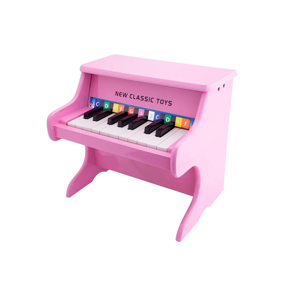 【New Classic Toys】幼兒18鍵鋼琴玩具-甜心粉 10158(音樂培養)