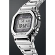 【CASIO 卡西歐】G-SHOCK 全金屬太陽能電波手錶-銀 畢業禮物(GMW-B5000D-1)