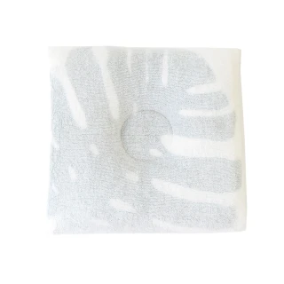【MAKURA【iimin】】毛巾布輕便型授乳臂枕S-綠葉(makura授乳枕 午睡枕 臂圈枕 推車枕 王 樣)