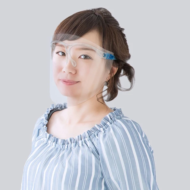 日本製 防疫防護面罩 透明(4組裝)