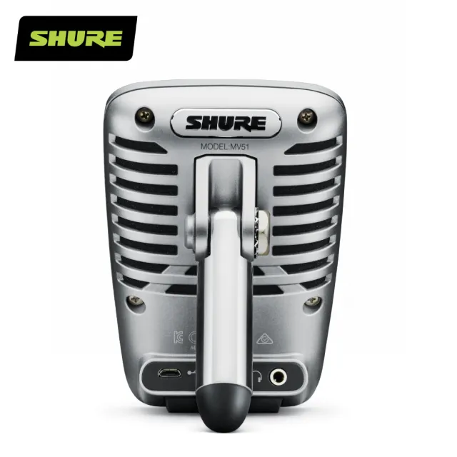 【SHURE】MOTIV MV51 錄音電容式麥克風(SHURE 麥克風 直播 錄音)