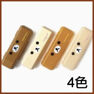【Rilakkuma 拉拉熊】限量銷售 拉拉熊 餐具盒 收納盒(收納餐具 野餐 筆盒 萬用盒)