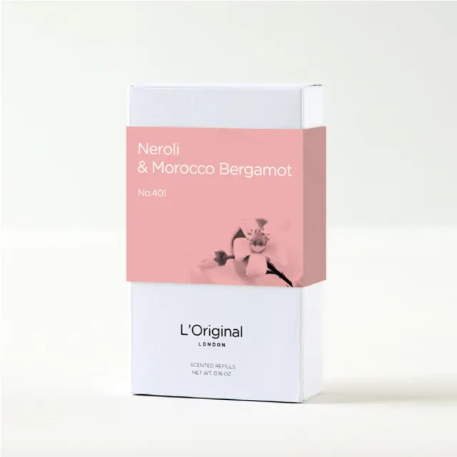 【L‘Original London 洛瑞歐】官方直營 精品系列車用香氛補充裝單盒組(同經典/金球車用香氛)