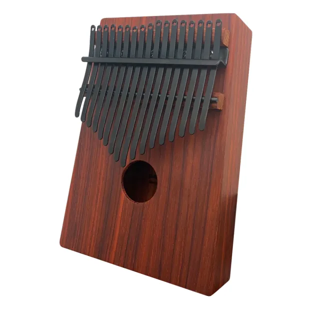【Pangolin】非洲酸枝 紅壇 搭配PVD鍍鈦鋼片-曜岩黑 箱式實木卡林巴琴 拇指琴(療癒小樂器)
