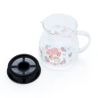 【小禮堂】美樂蒂 耐熱玻璃茶壺 透明茶壺 熱水壺 咖啡壺 飲料壺 500ml 《粉 2021新生活》