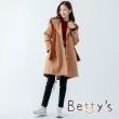 【betty’s 貝蒂思】長版連帽毛呢大衣(卡其)