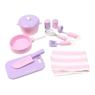 【Mother garden】廚具-10件工具組 粉紫