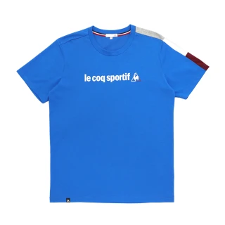 【LE COQ SPORTIF 公雞】短袖T恤 中性-靛藍-LON2380234