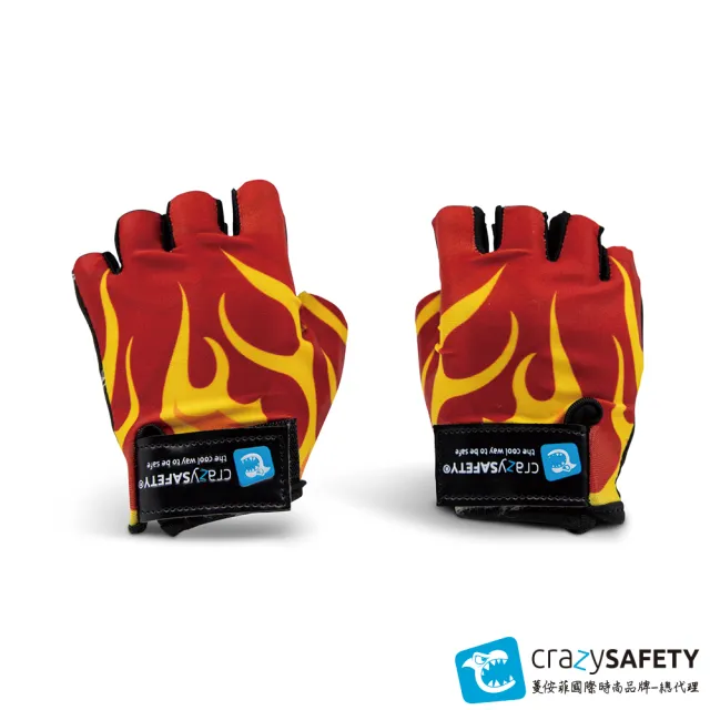 【crazysafety 瘋狂安全帽】丹麥品牌/止滑手套/滑步車護具(平衡車/滑步車/自行車/腳踏車/直排輪/滑板車)