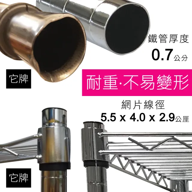 【A+Courbe】MIT耐重二層架-附輪35x90x140cm(鐵力士架/鐵架/收納架/置物架/層架/架子)