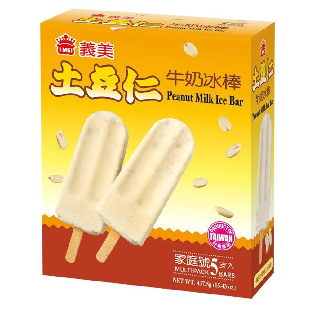 【急鮮配-IMEI】義美土豆仁牛奶冰棒(5入/盒)