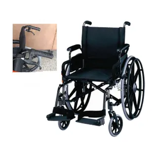 【海夫健康生活館】吉律 機械式輪椅 未滅菌 吉律工業 鐵輪椅 20吋座寬 看護剎車版(GMP-4DCR)