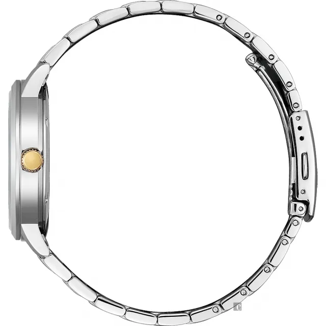 【CITIZEN 星辰】光動能情侶手錶 對錶-香檳金 送行動電源 畢業禮物(BJ6541-58P+EM0930-58P)