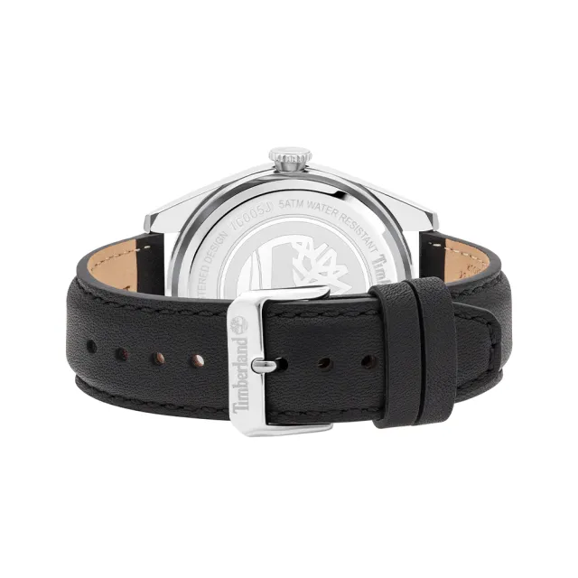 【Timberland】手錶 男錶 ASHFIELD系列 街頭潮流腕錶 皮革錶帶-深灰/黑46mm(TBL.16005JYS/13)