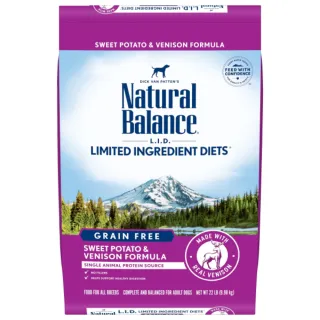 【Natural Balance】LID低敏無穀地瓜鹿肉全犬配方-22磅(WDJ首選推薦 單一肉源 狗飼料)