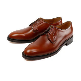 【Berwick】簡約商務正裝素面德比鞋 棕色(B5268-COG)
