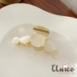【UNICO】韓國同步流行貓眼石氣質香檳金髮夾/鯊魚夾(聖誕/髮飾)