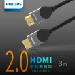 【Philips 飛利浦】HDMI 2.0 公對公 3m 4K60Hz 鋁合金影音傳輸線(SWV7030)