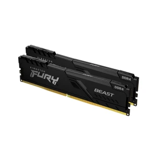 【Kingston 金士頓】FURY Beast DDR4 3600 16GB (8GB x2) PC 記憶體 黑 (KF436C17BBK2/16) *超頻