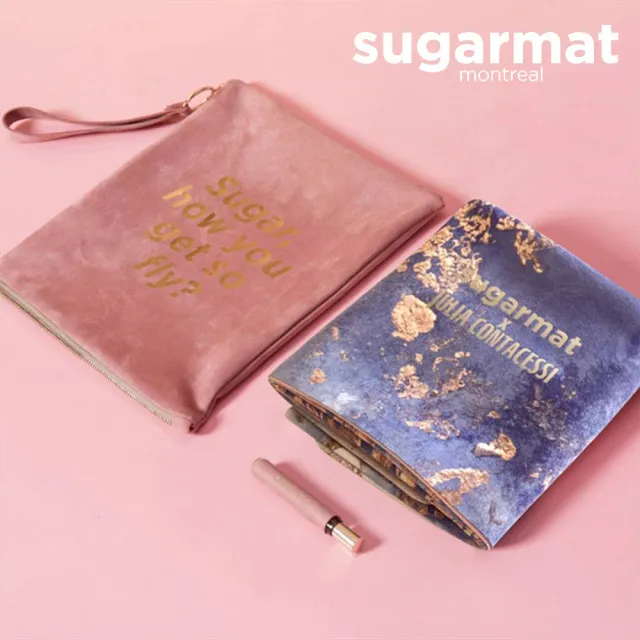 【加拿大Sugarmat】麂皮絨天然橡膠加寬鋪巾 1.0mm(追夢者藍 Dream Catcher1 Blue)