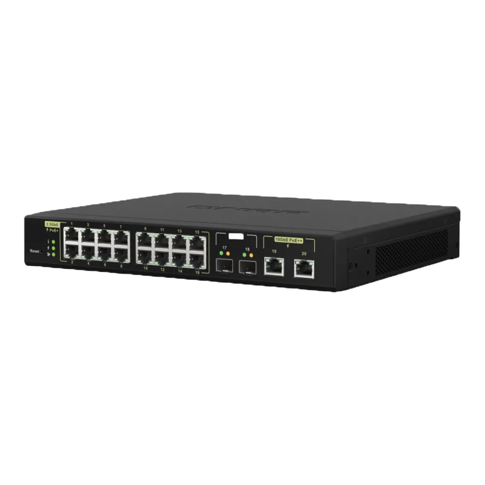 【QNAP 威聯通】QSW-M2116P-2T2S L2  PoE 交換器(網管型)