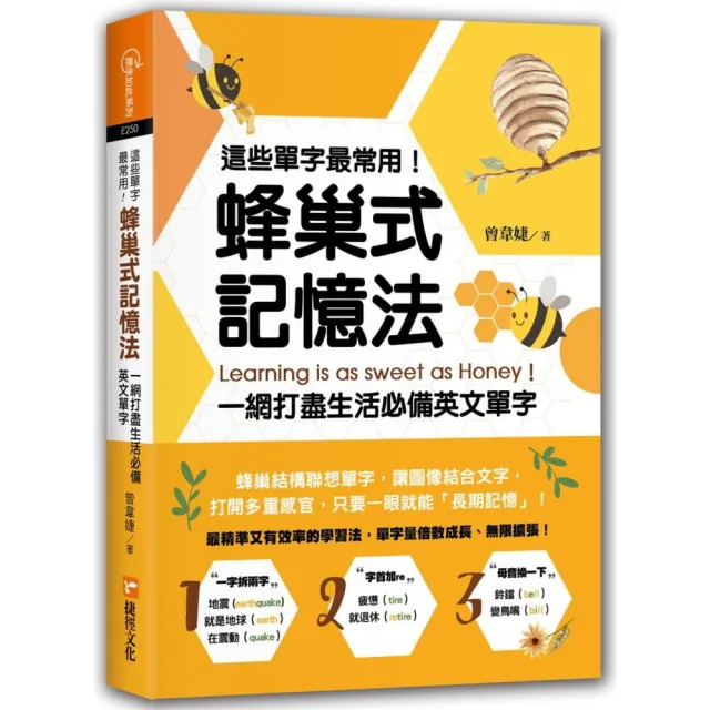 這些單字最常用！蜂巢式記憶法一網打盡生活必備英文單字