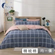 【ISHUR 伊舒爾】贈絲柔抗菌枕2入 台灣製 100%精梳棉兩用被床包組(單/雙/加/特大 多款任選 純棉 床包加高)