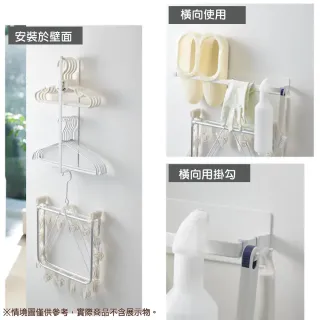 【NITORI 宜得利家居】磁吸式3層衣架收納架 FLAT(磁吸式 收納架 置物架)