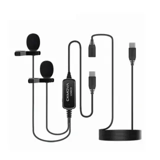 【CKMOVA】全向電容式雙頭領夾式麥克風 LCM6CD Type-C