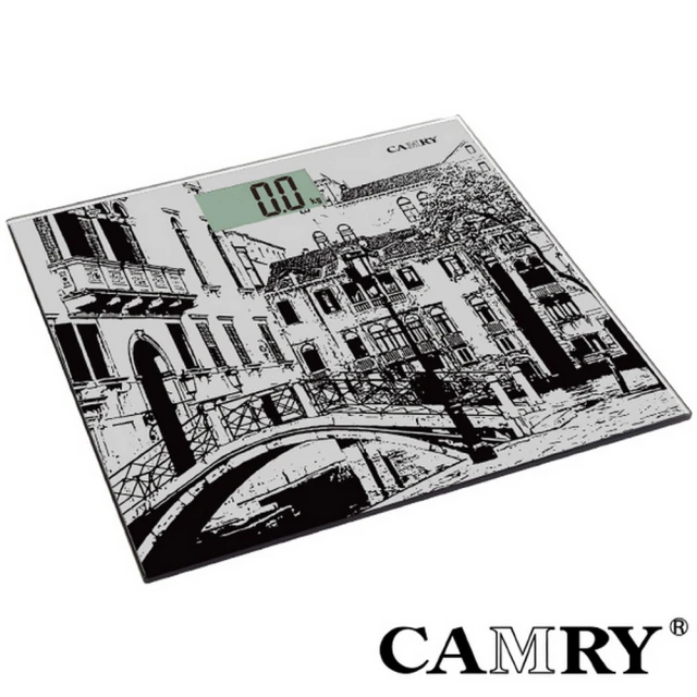 【CAMRY】藝術風格系列體重計-威尼斯款(輕薄型)