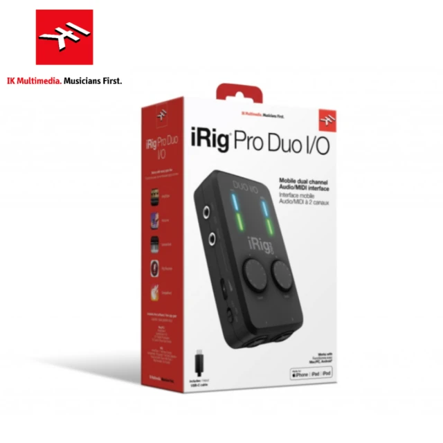 IK Multimedia iRig Pro duo I/O 行動錄音介面(原廠公司貨 商品保固有保障)